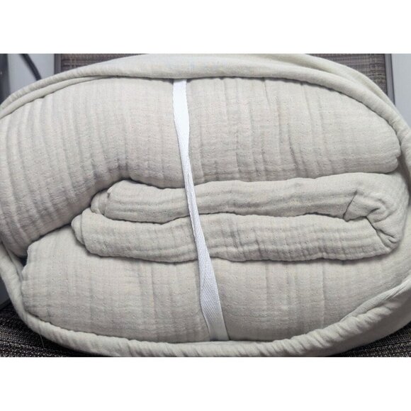 Quince 100% Organic Cotton Airy Gauze Duvet Cover 3PC Set Fog Grey King/Cal-NEW- - Picture 3 of 7